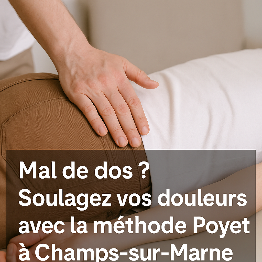Thérapie manuelle douce pour le dos à Champs-sur-Marne avec la méthode Poyet