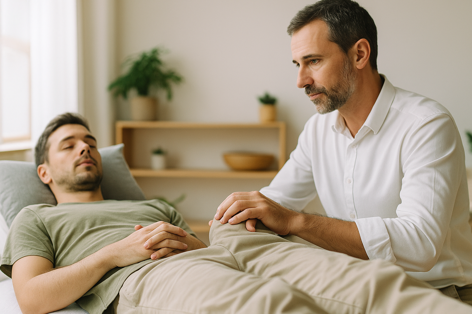 séance de somatopathie pour douleurs musculaires nocturnes