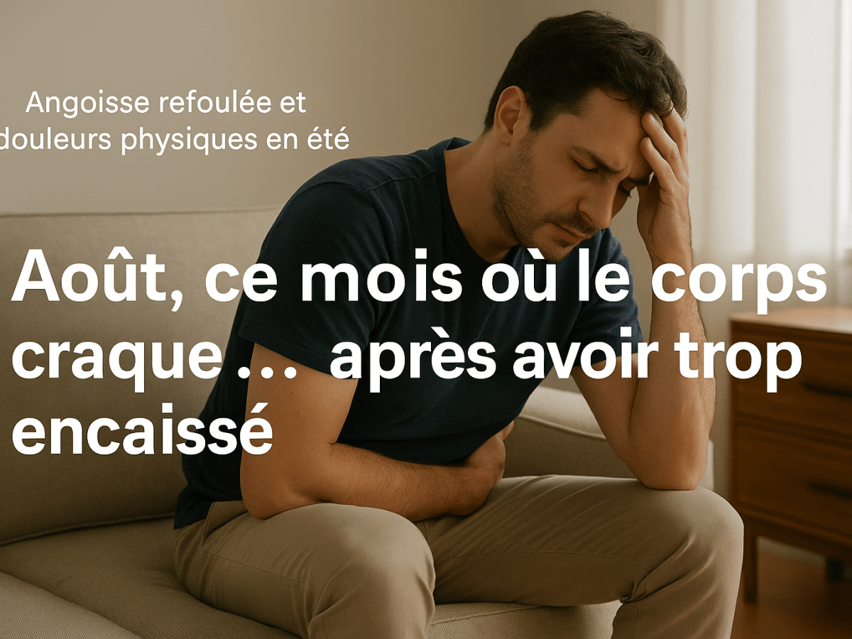 Août, ce mois où le corps craque… après avoir trop&nbsp;encaissé