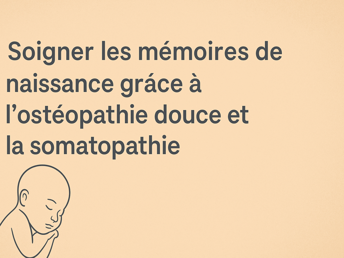 Soigner les mémoires de naissance grâce à l’ostéopathie douce et la&nbsp;somatopathie
